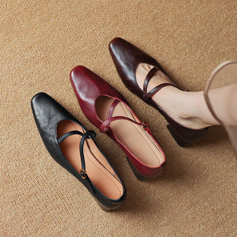 Orida Genuine Leather Heels