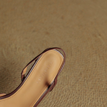 Elle Genuine Leather Heels