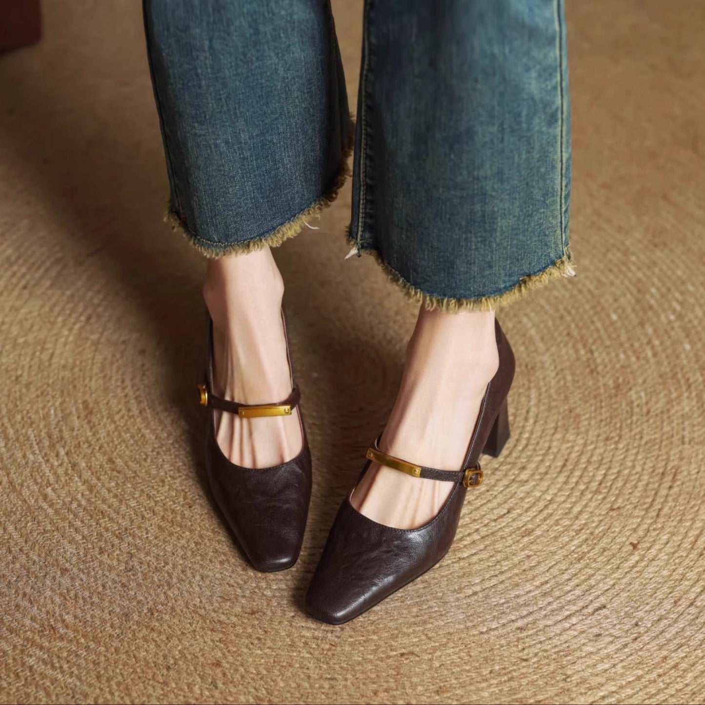 Auria Genuine Leather Heels