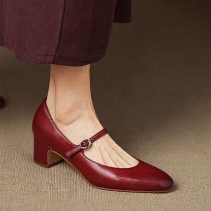 Blare Genuine Leather Heels
