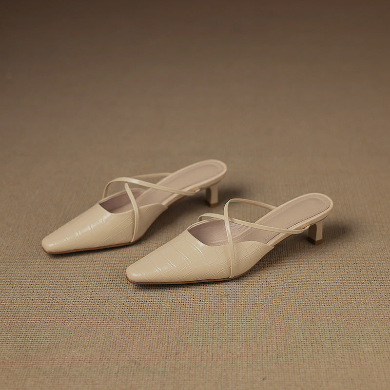 Velora Genuine Leather Mules
