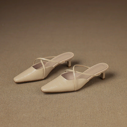 Velora Genuine Leather Mules