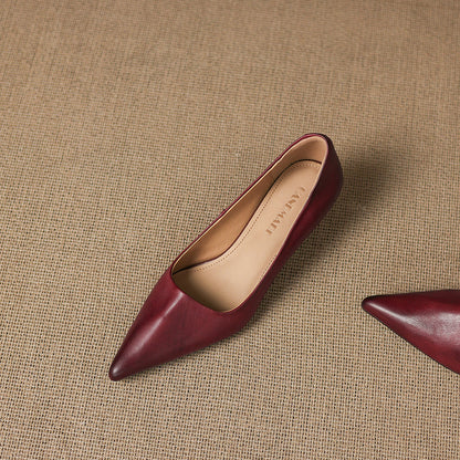 Bria Genuine Leather Heels