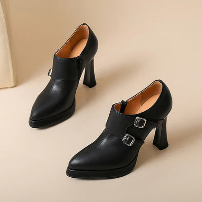 Celena Genuine Leather Heels