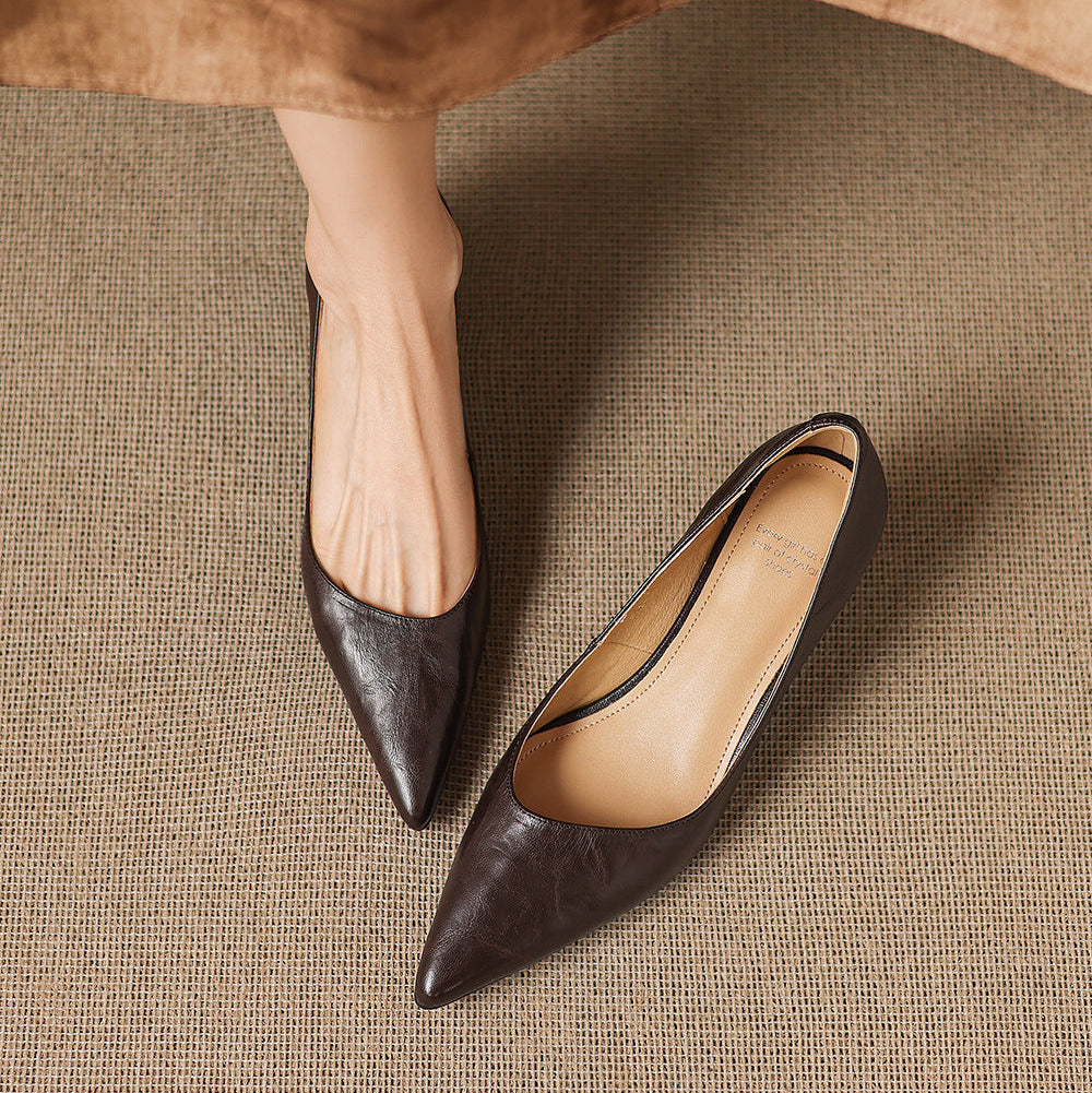 Jovia Genuine Leather Heels