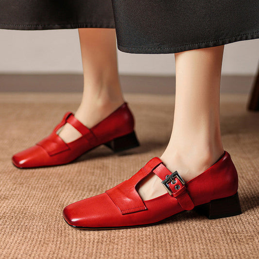 Vela Genuine Leather Heels