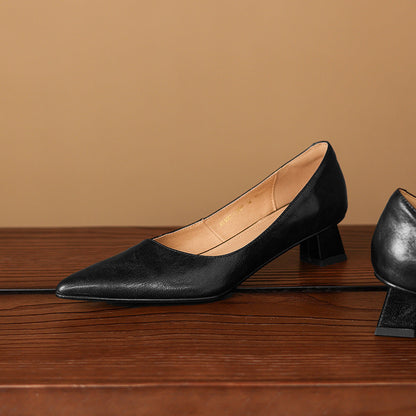 Jovia Genuine Leather Heels