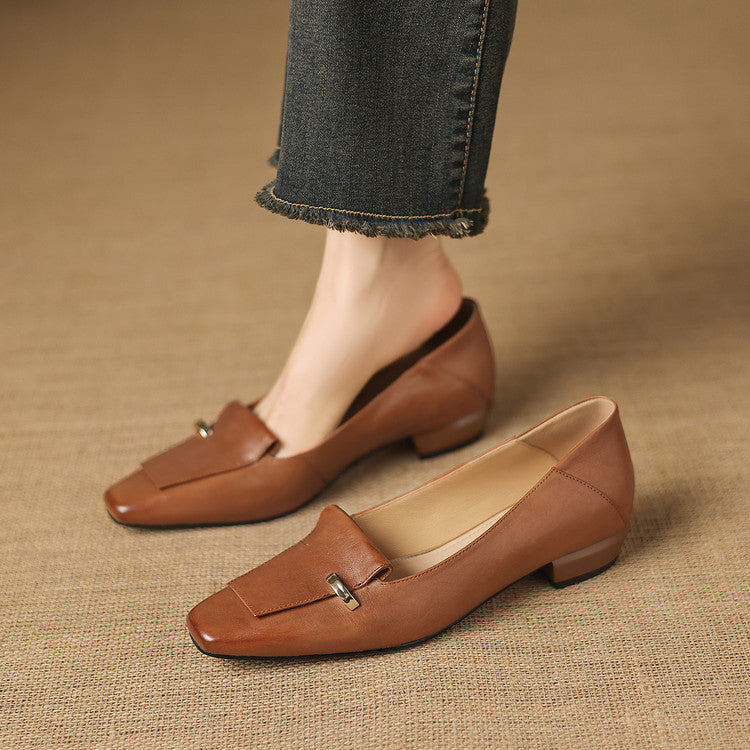 Dalia Genuine Leather Loafer Pumps
