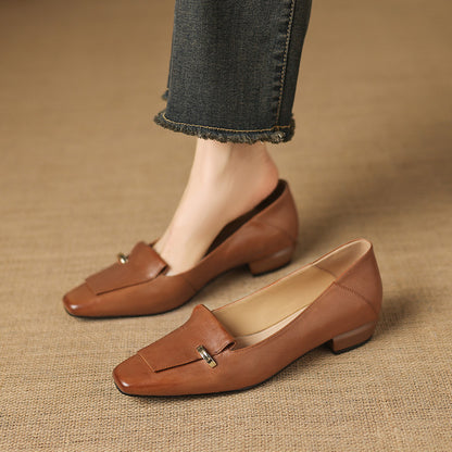 Dalia Genuine Leather Loafer Pumps