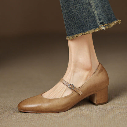 Blare Genuine Leather Heels