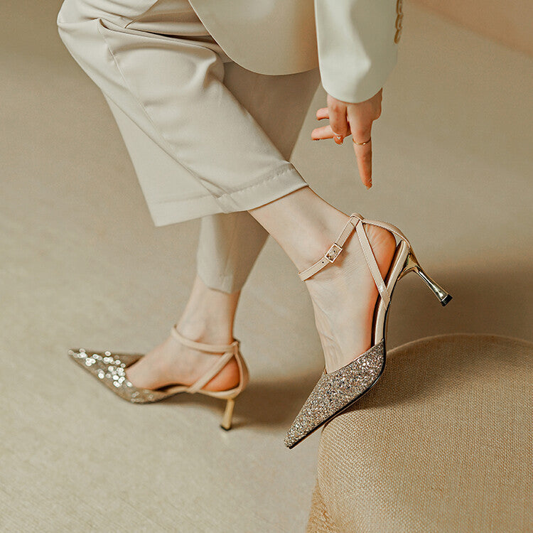 Viora Genuine Leather Heels