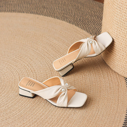 Zera Genuine Leather Heels