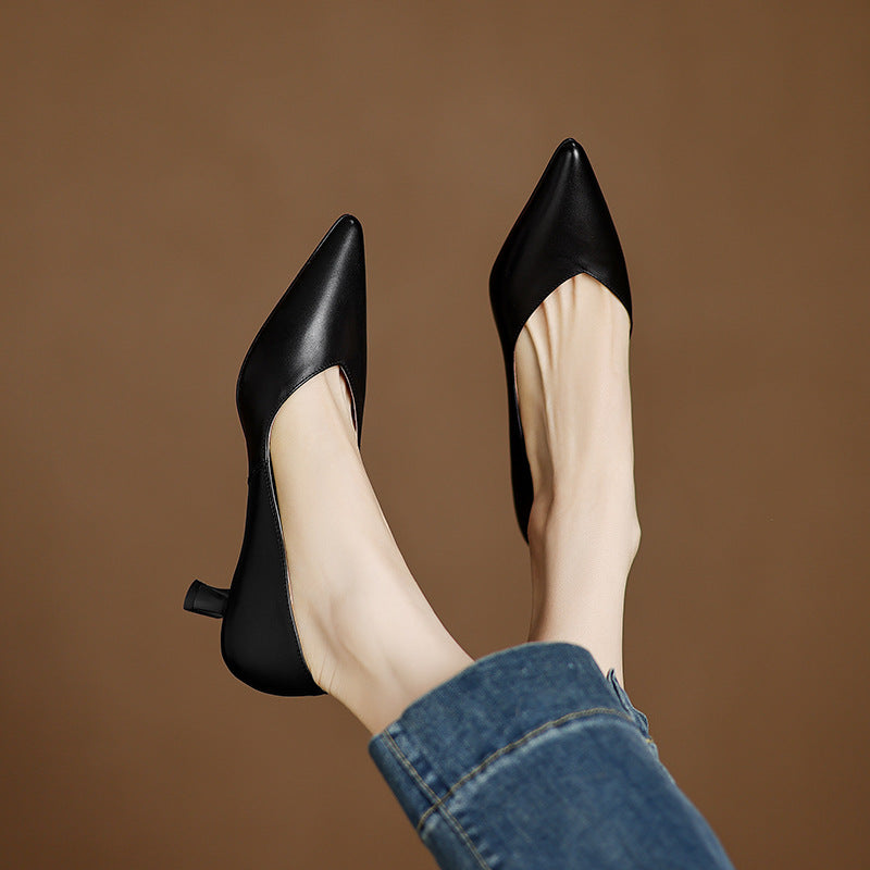 Elan Genuine Leather Heels