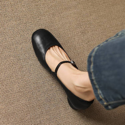 Felya Genuine Leather Flats