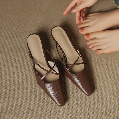 Velora Genuine Leather Mules