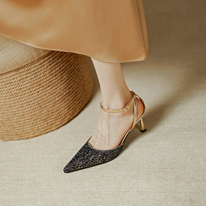 Viora Genuine Leather Heels