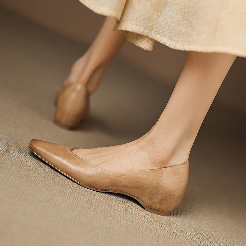 Lyra Genuine Leather Flats