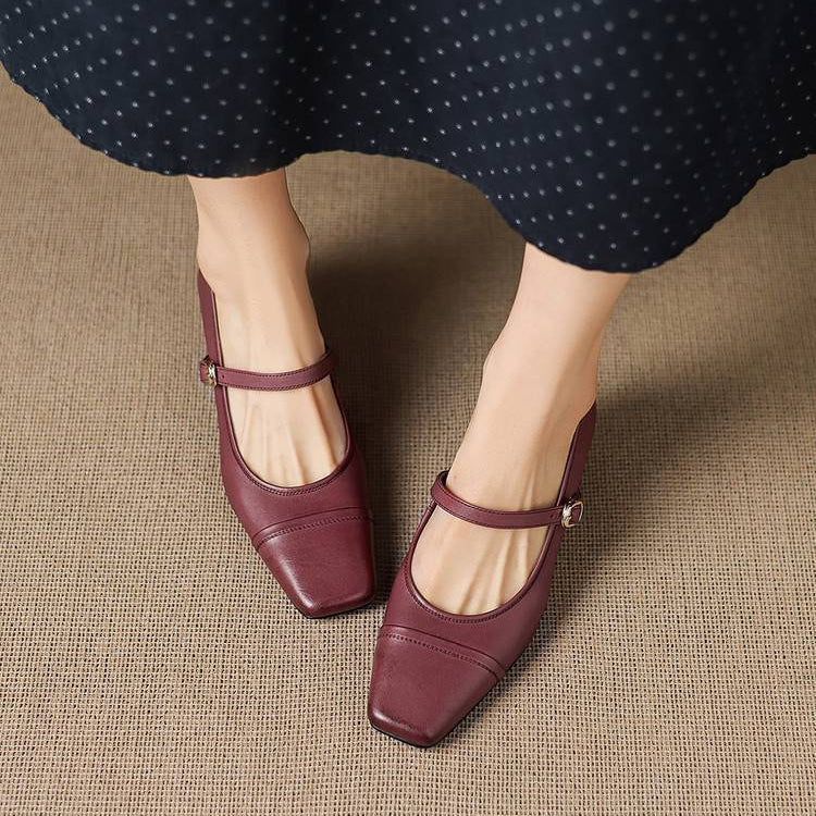Brela Genuine Leather Heels