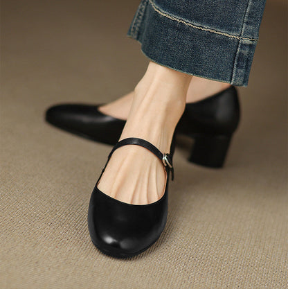 Blare Genuine Leather Heels