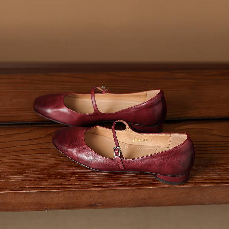 Felya Genuine Leather Flats