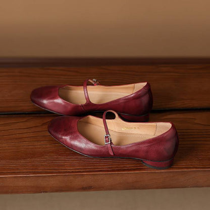 Felya Genuine Leather Flats