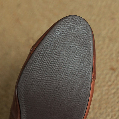 Bia Genuine Leather Flats