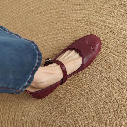Bruna Genuine Leather Flats