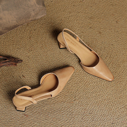 Elle Genuine Leather Heels