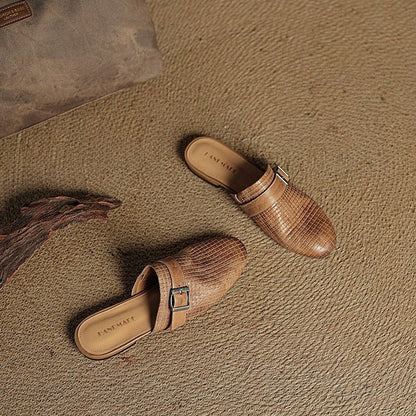 Hailey Genuine Leather Mules