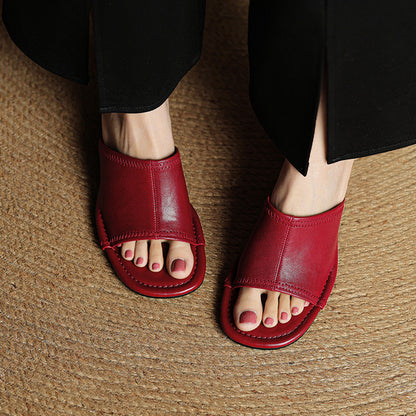 Brily Genuine Leather Mules