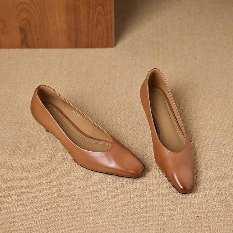 Elara Genuine Leather Heels