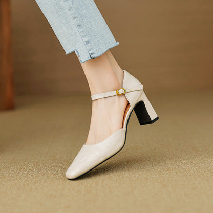 Amaris Genuine Leather Heels