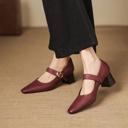 Nessa Genuine Leather Heels
