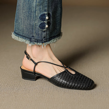 Opal Genuine Leather Slingbacks