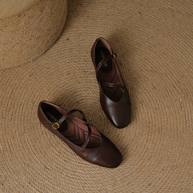 Ralia Genuine Leather Flats