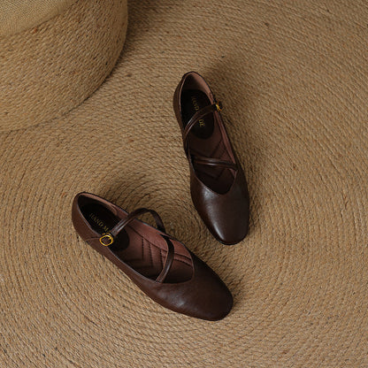 Ralia Genuine Leather Flats