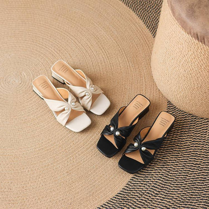 Zera Genuine Leather Heels