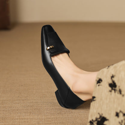Dalia Genuine Leather Loafer Pumps