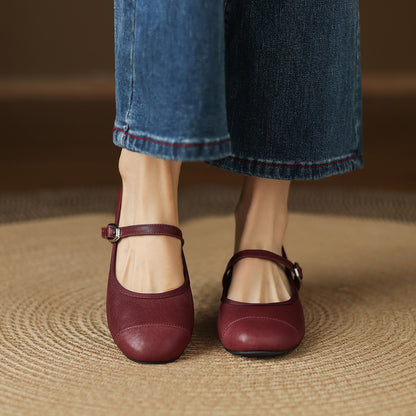 Bruna Genuine Leather Flats
