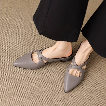 Gale Genuine Leather Mules