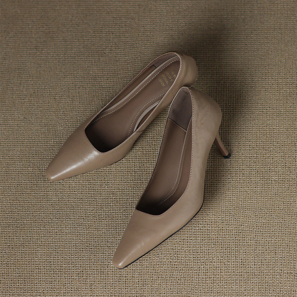 Brucia Genuine Leather Heels