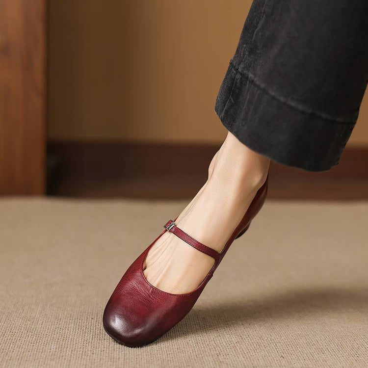 Felya Genuine Leather Flats