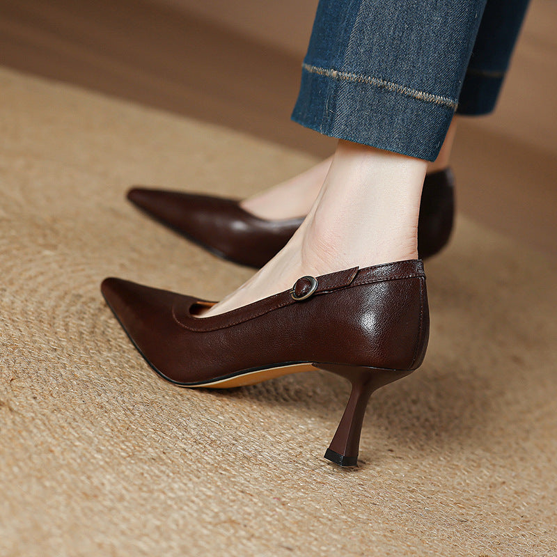 Corva Genuine Leather Heels