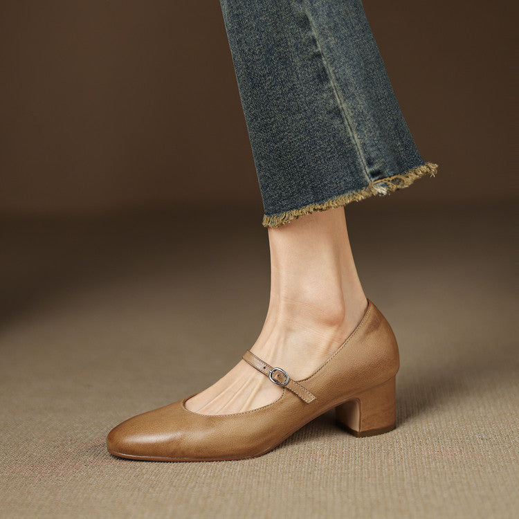 Cadrel Genuine Leather Pumps