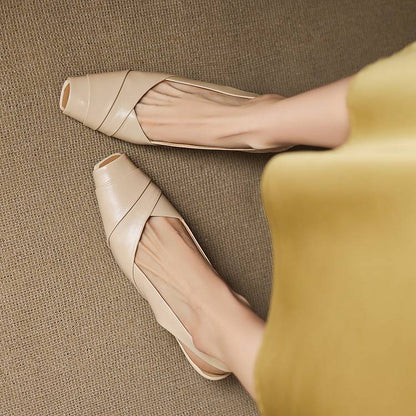 Kelly Genuine Leather Slingbacks