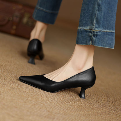 Elan Genuine Leather Heels