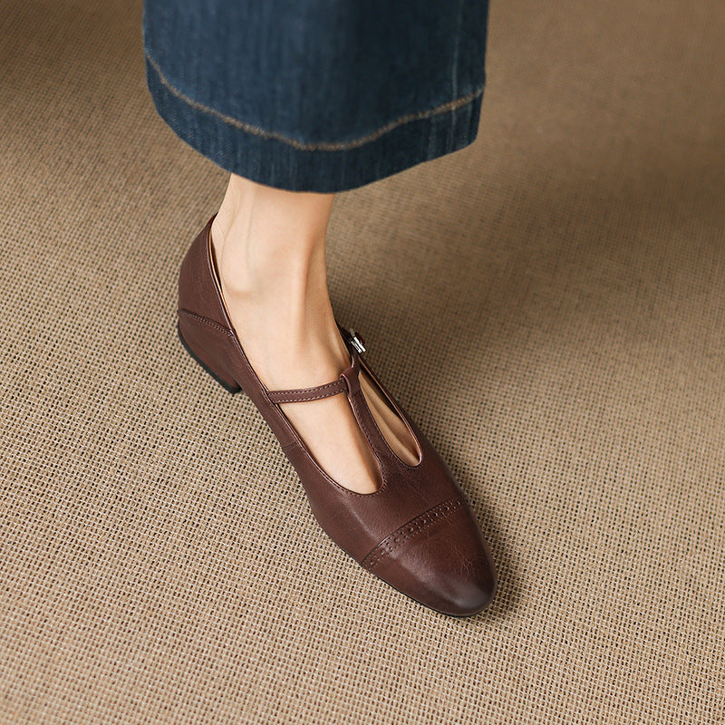 Myzor Genuine Leather Flats