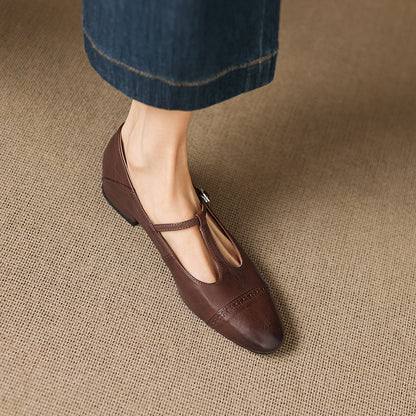 Myzor Genuine Leather Flats
