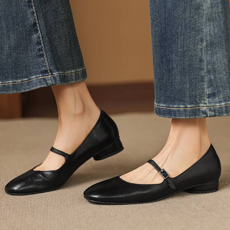 Felya Genuine Leather Flats