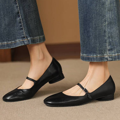 Felya Genuine Leather Flats
